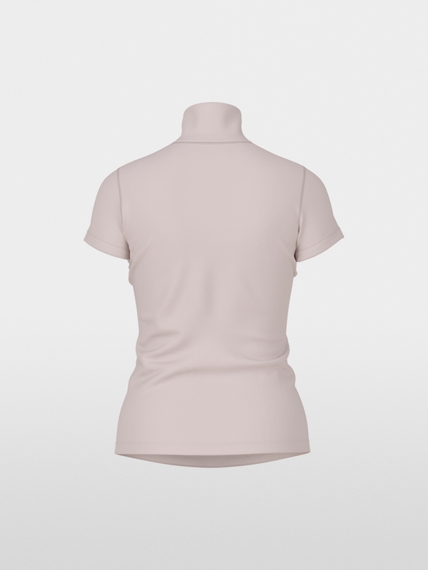 Tee-shirt col roulé fendu