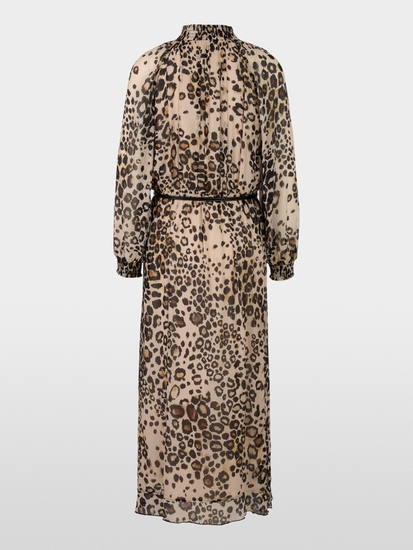 Robe longue à imprimé léopard