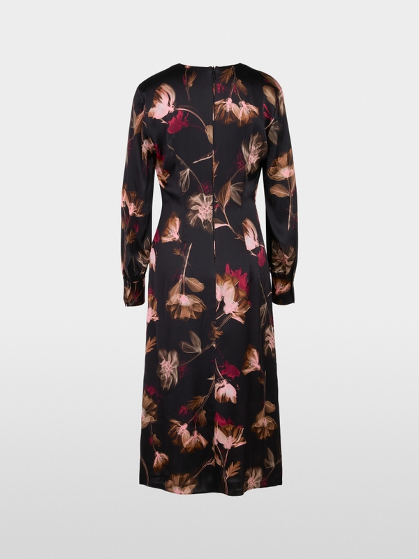 Seidenkleid mit floralem Print