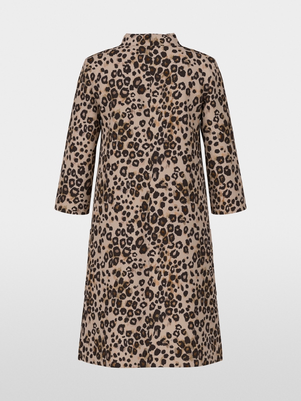 Robe léopard en jersey scuba