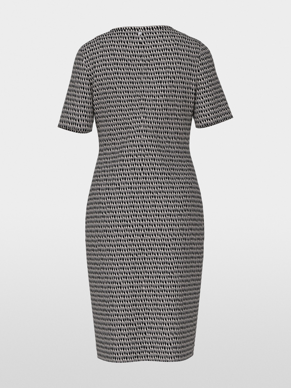 Robe asymétrique en jersey scuba