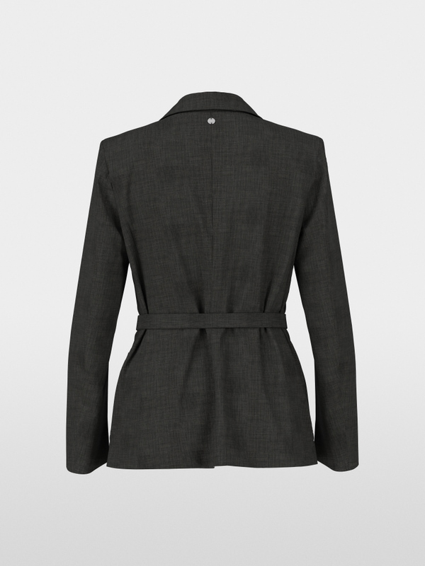 Blazer with tie belt