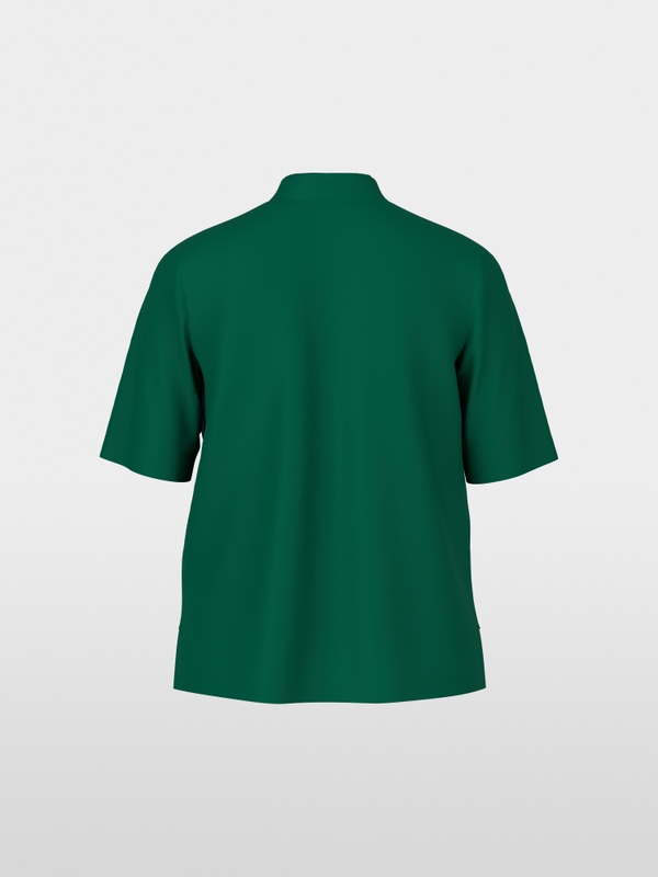 Shirt mit Seidenbesatz