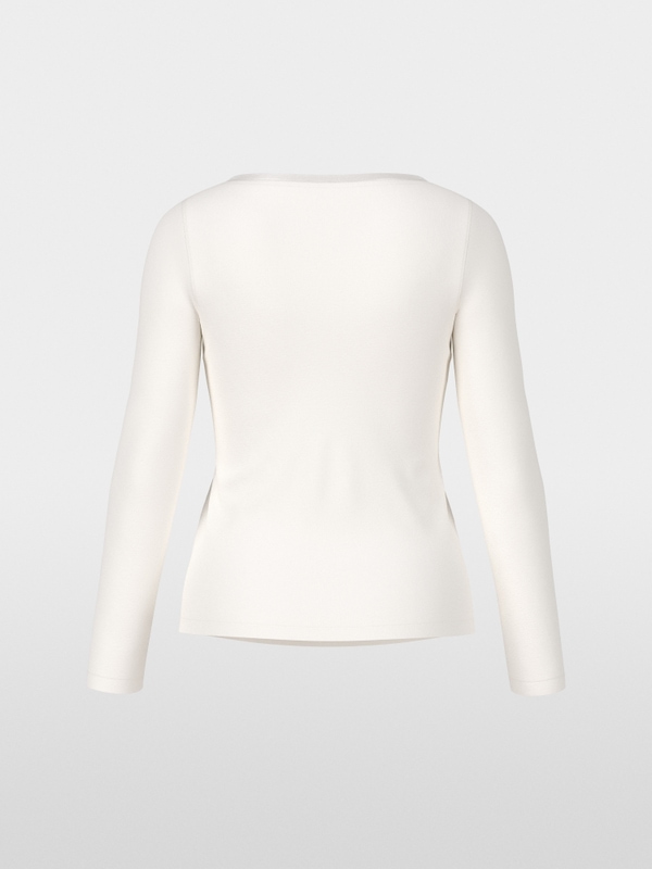 Longsleeve met zijden bies