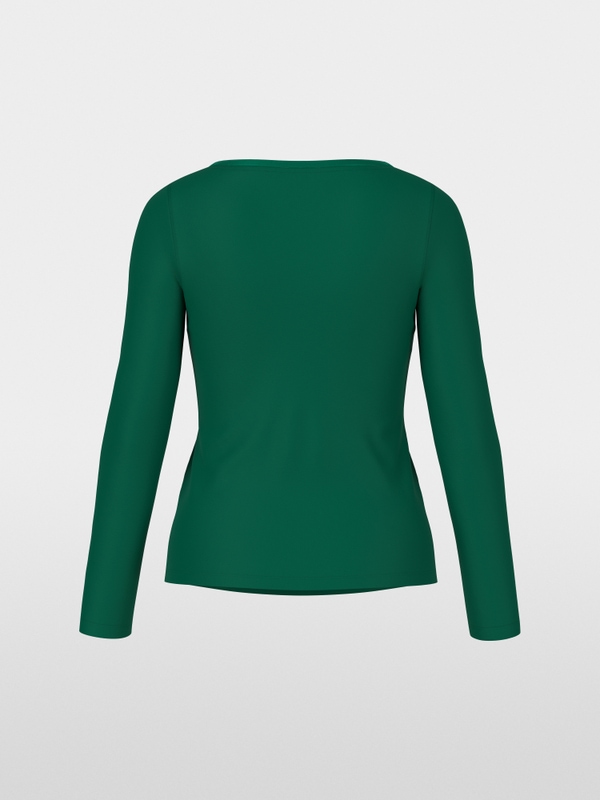 Longsleeve met zijden bies