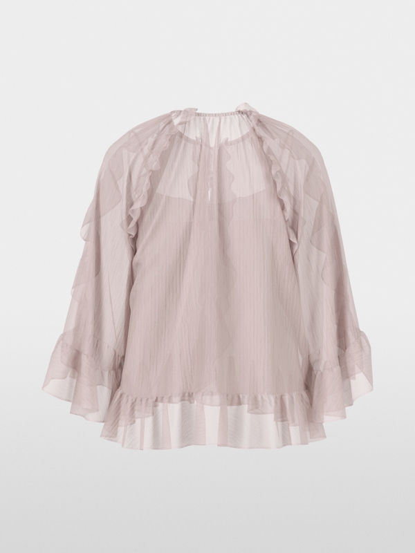 Volant-Bluse im Boho-Stil