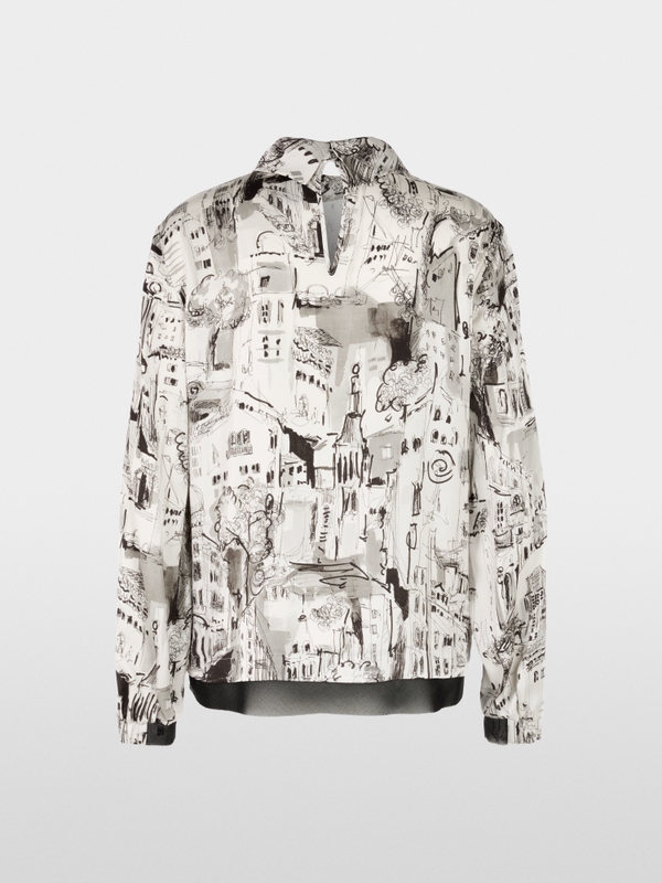 Blouse with CITY print