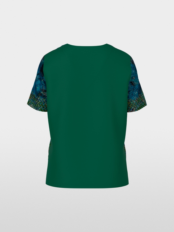 Blouseshirt met printmix
