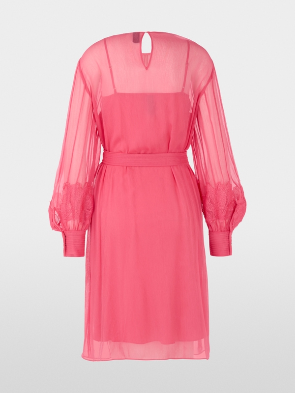 Transparentes Kleid mit Spitze