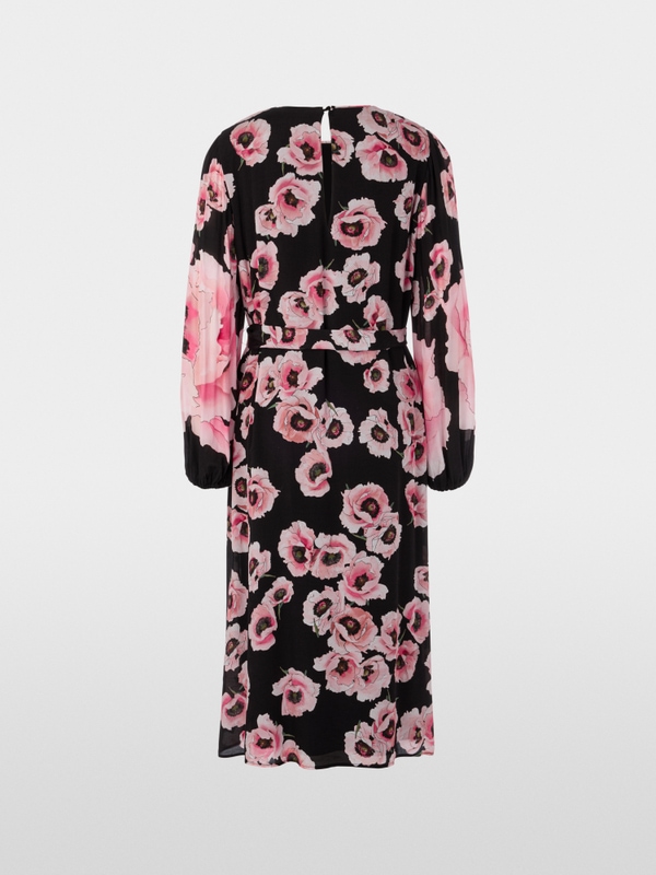 Midi-jurk met bloemenprint