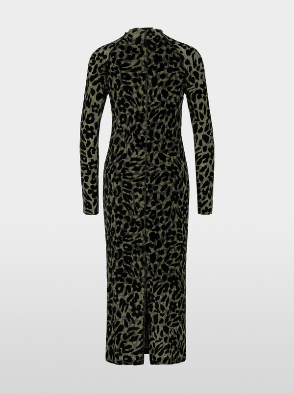 Robe longue moulante en maille