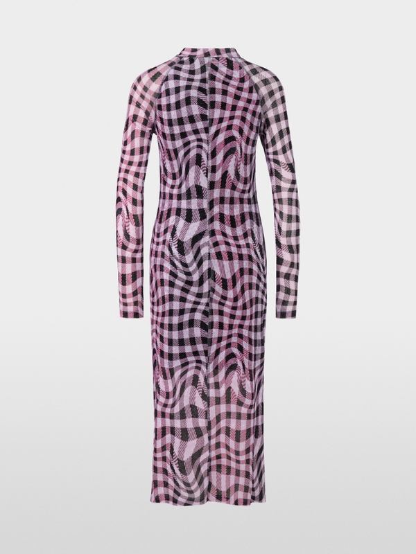 Midi-jurk in netlook