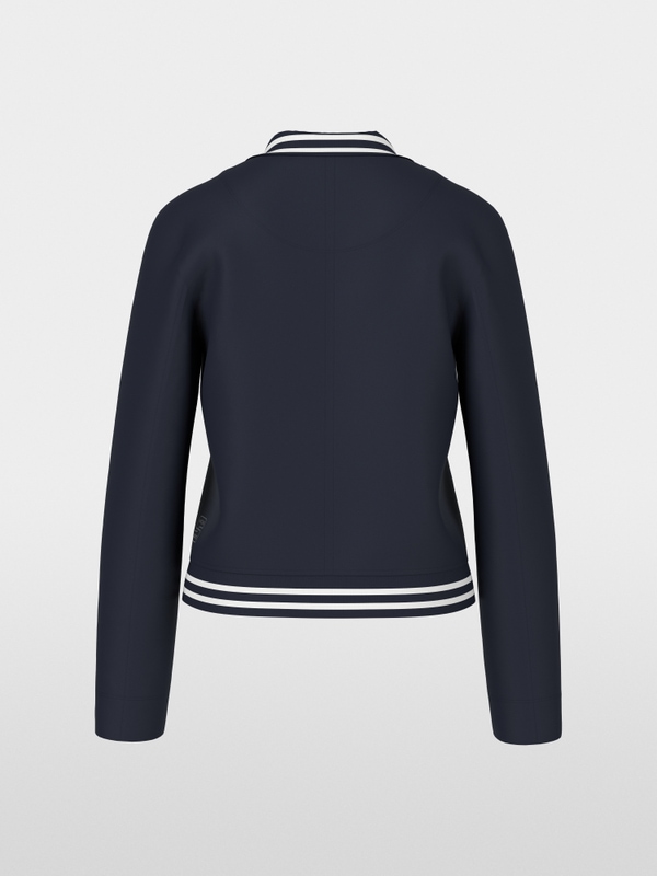 Fitted jersey blazer