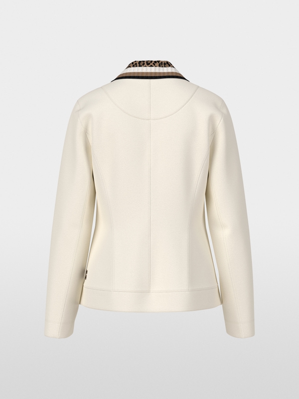 Single-breasted blazer in beaver