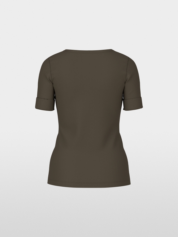 Basic shirt van stretchkatoen