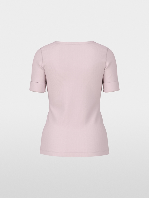 Basic-Shirt aus Baumwollstretch