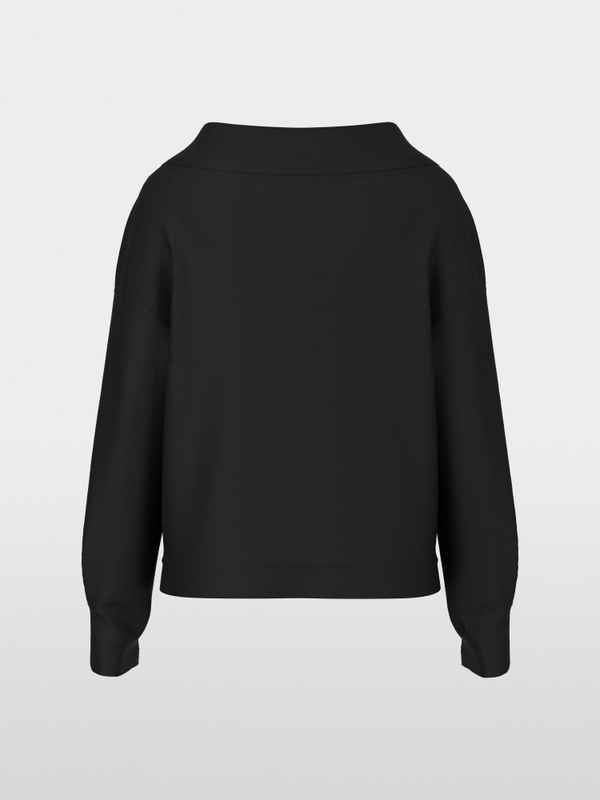 Langarmshirt mit U-Boot-Ausschnitt
