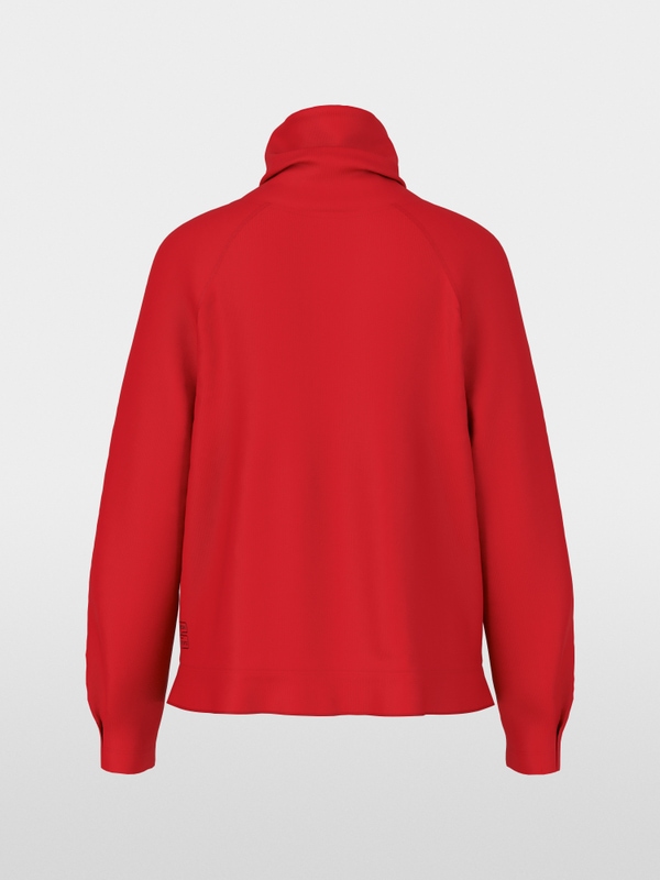 Long-sleeved turtleneck with drawstring