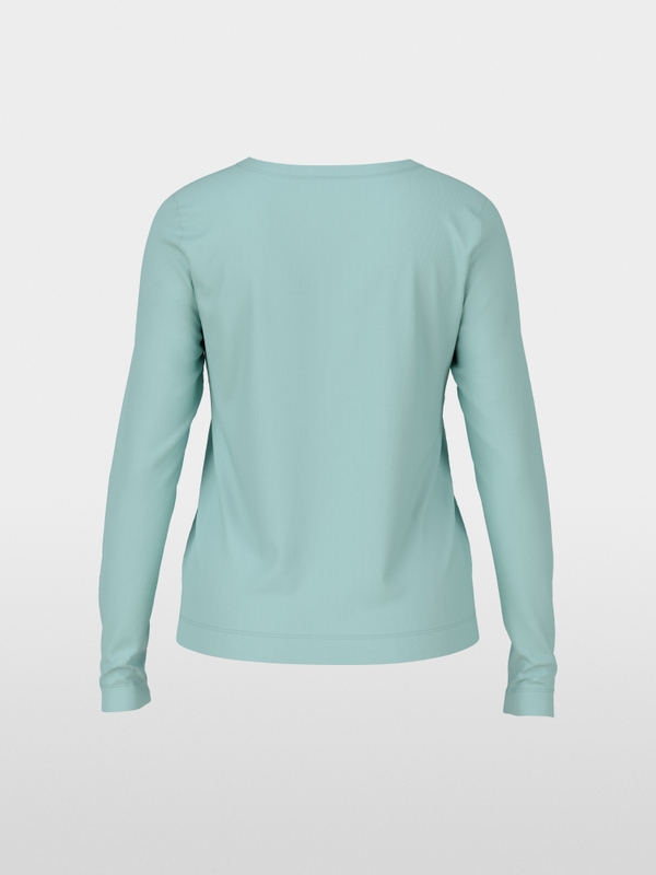 Klassisches Langarmshirt unifarben