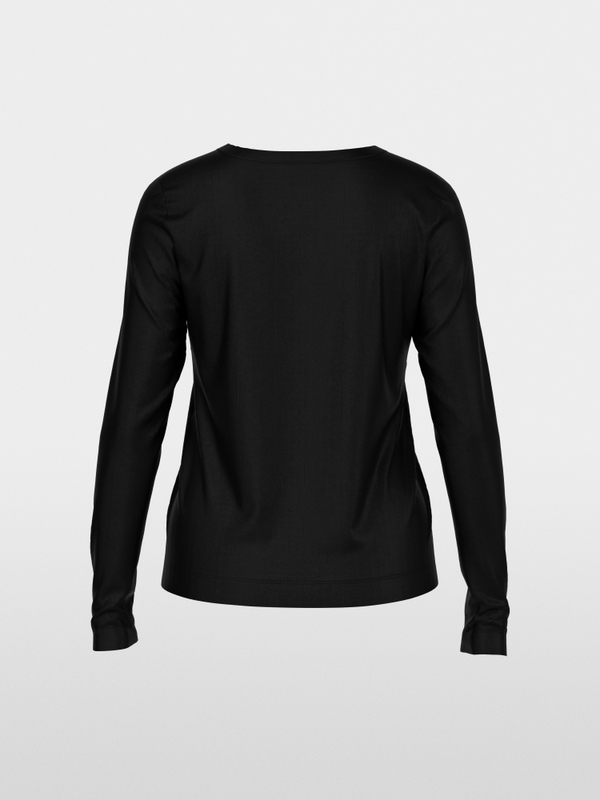 Klassisches Langarmshirt unifarben