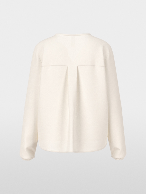 Flowing slip-on blouse with bow