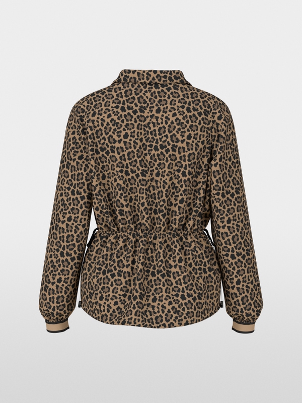 Viscose blouse with leopard print