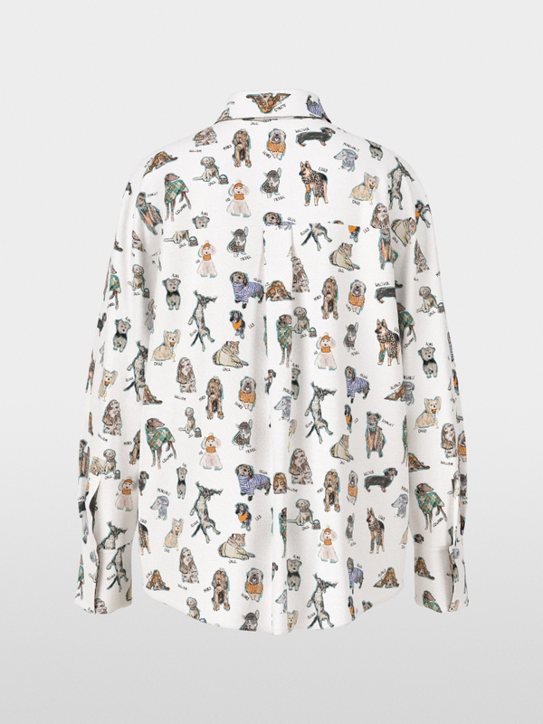 Rethink Together blouse with dog print