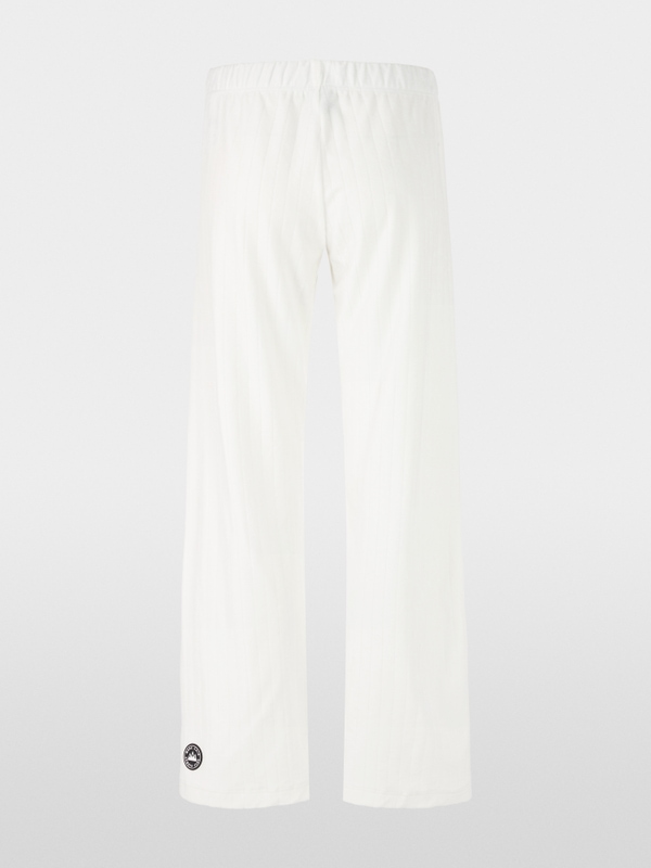 Wide-cut WASHINGTON chenille trousers