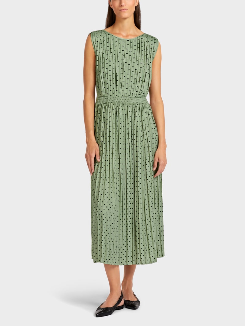 Plisseekleid mit tupfen marc cain de