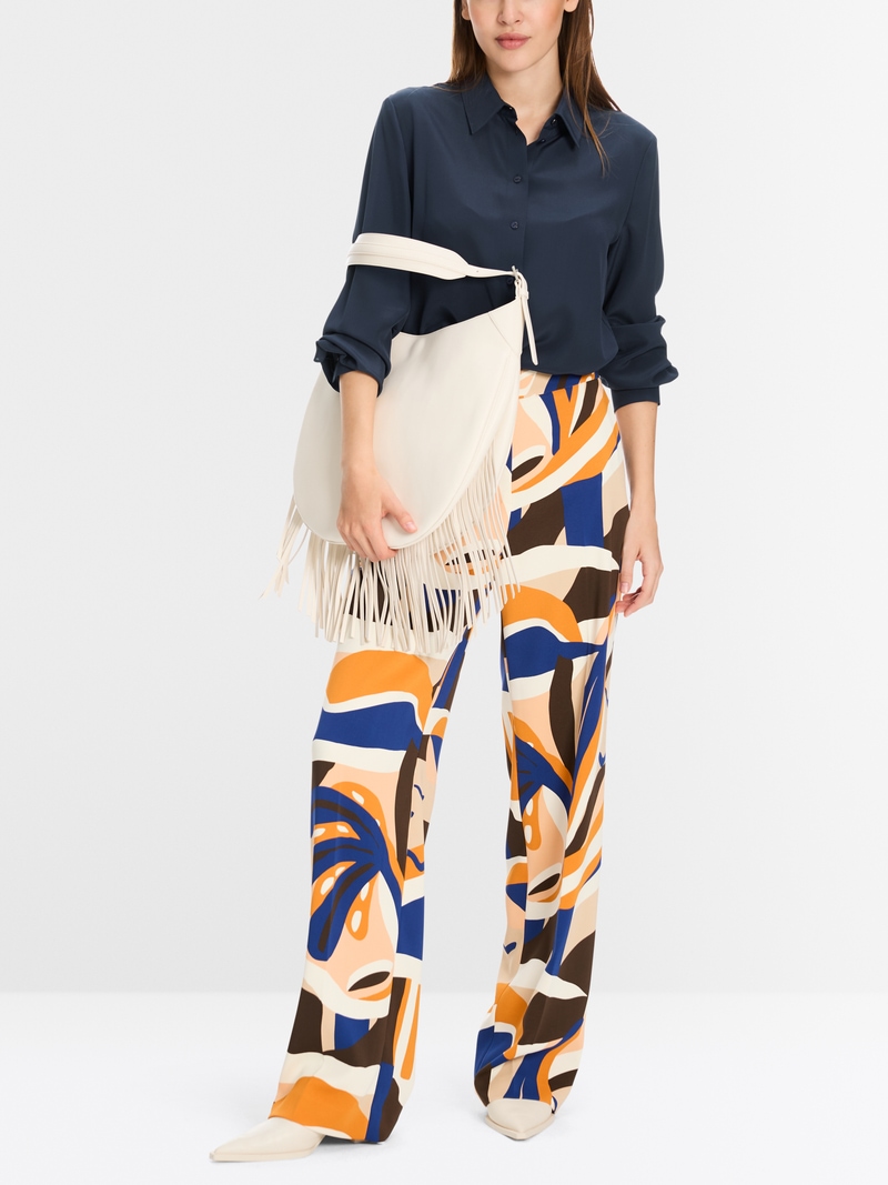 Marc Cain Collections T Silk Mix Printed Blouse TC 51.20 W88 COL 612 main image 1