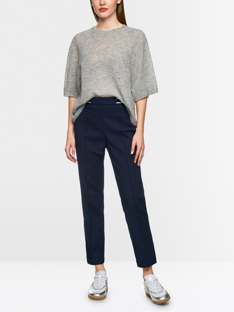 Marc Cain Drawstring Satin Trouser Black main image 0