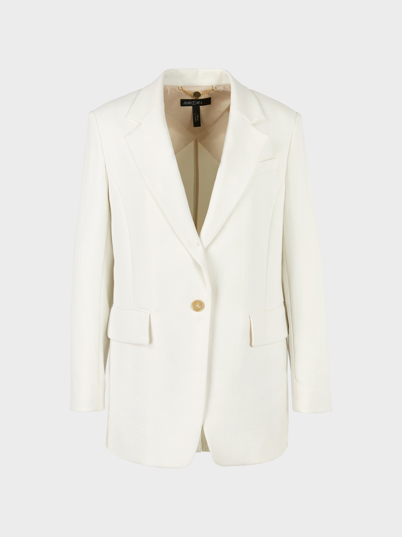 Marc Cain Collections Boiled Wool Blazer Blush MC 34 main image 1