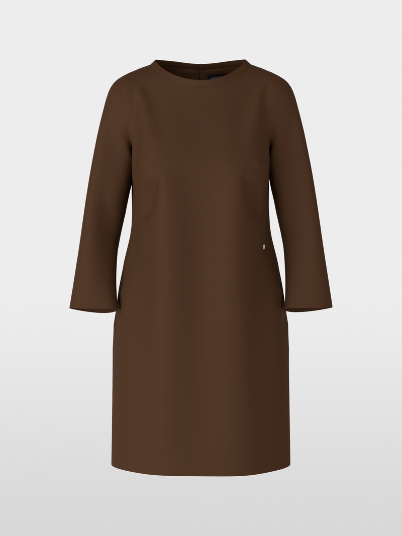 MARC CAIN PRINTED COTTON SHIRT DRESS