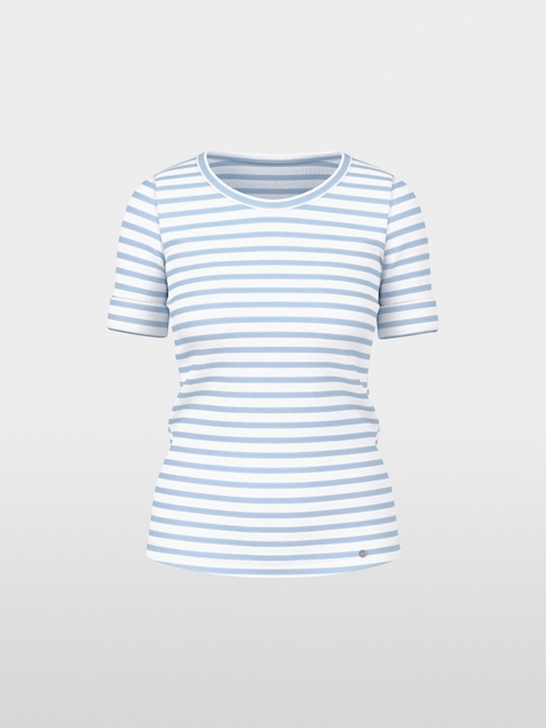 Striped T-shirt made of cotton rib