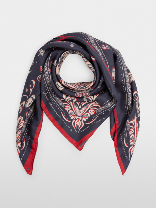Foulard en soie à motif cachemire