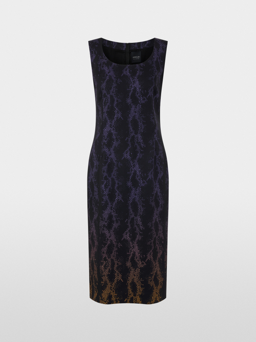 Sheath dress with snake print