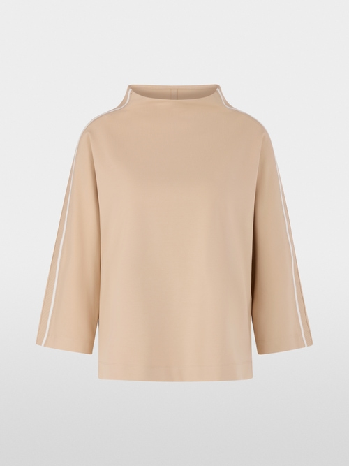 Sweatshirt with stand-up collar