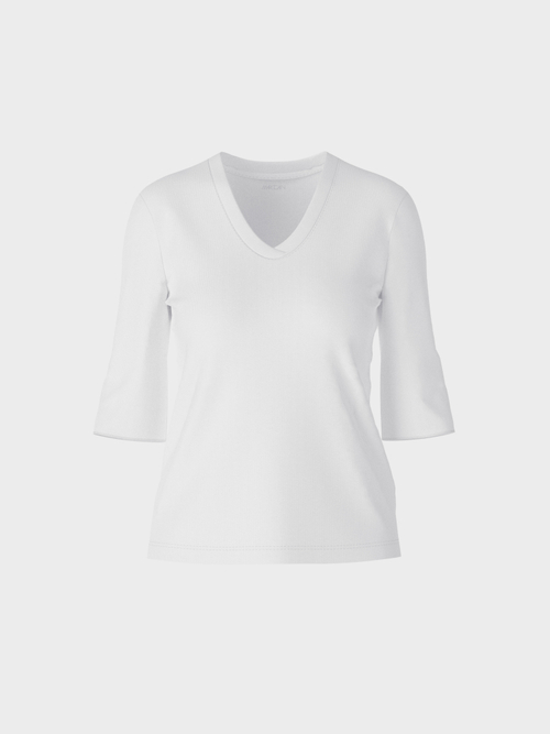 Shirt aus Baumwoll-Ripp-Jersey