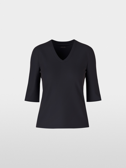 Shirt van katoenen rib jersey