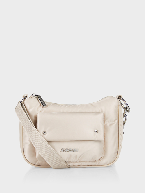 Shoulder bag in shiny material