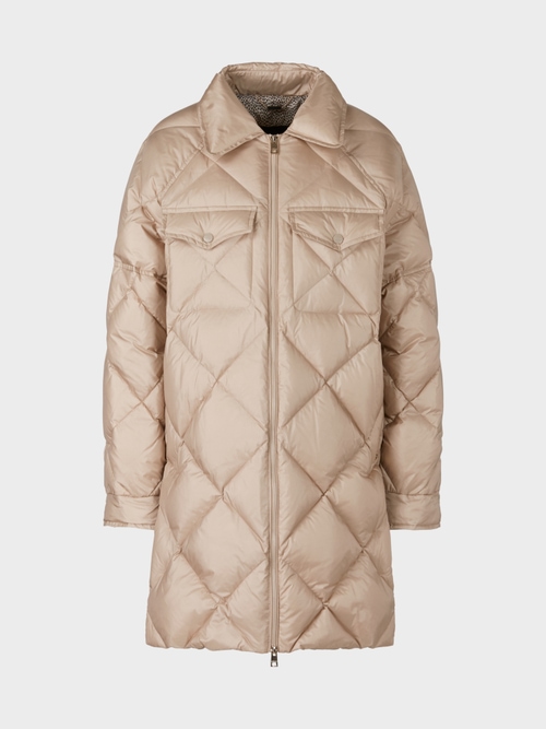 Shiny outdoor down jacket