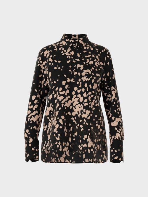 Blouse with graphic pattern