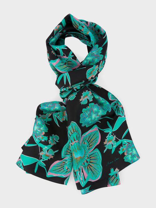 Exclusive silk scarf with print