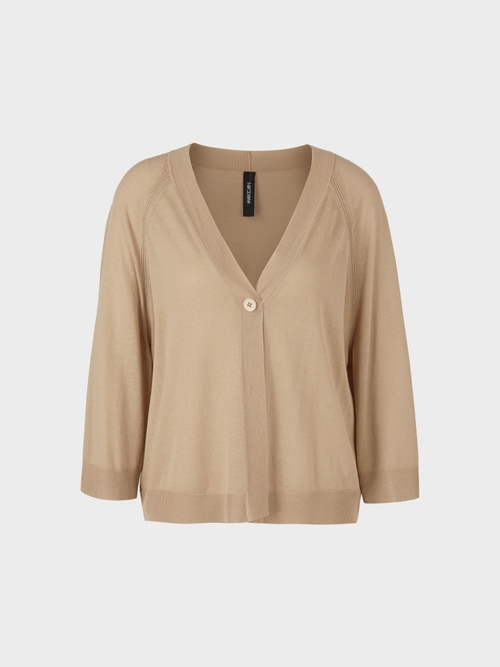 Loose knitted raglan cardigan