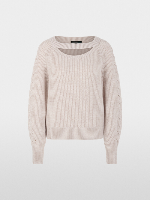 Knitted in Germany cut-out jumper