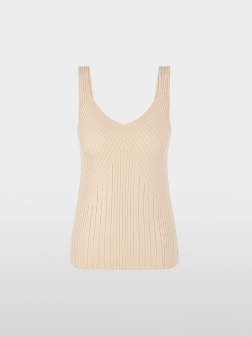 Top met ribbelstructuur Knitted in Germany