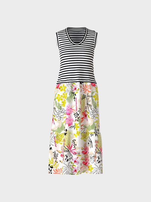 Dress in a mix of patterns