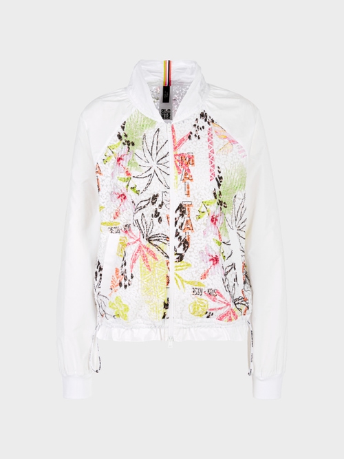 Jacket with colourful inserts