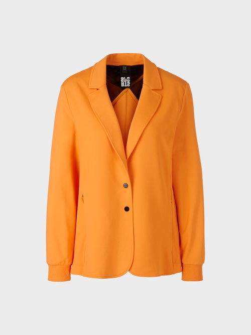 Sportieve blazer met gebreide boordjes