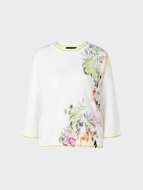 Floral sweater “Knitted in Germany”
